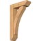 Ekena Millwork Thorton Slat Smooth Bracket w/ Offset Brace, Western Red Cedar, 5 1/2"W x 18"D x 30"H BKT0604X18X30THR06SWR - alternate 1